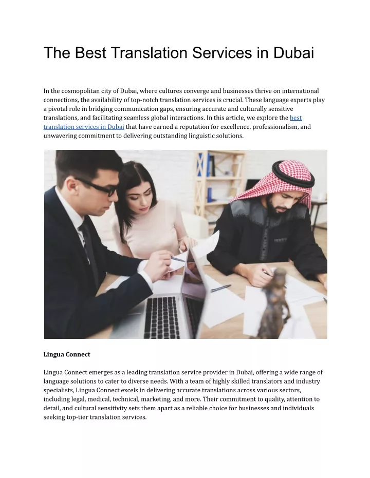 the best translation services in dubai