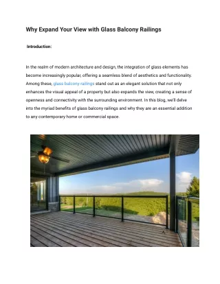 glass realing