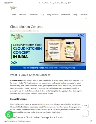 Different Between Cloud Kitchen vs Traditional Models