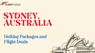 SYDNEY, AUSTRALIA - Holiday Packages and Flight Deals