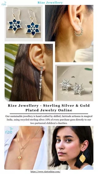 Rize Jewellery - Sterling Silver & Gold Plated Jewelry Online