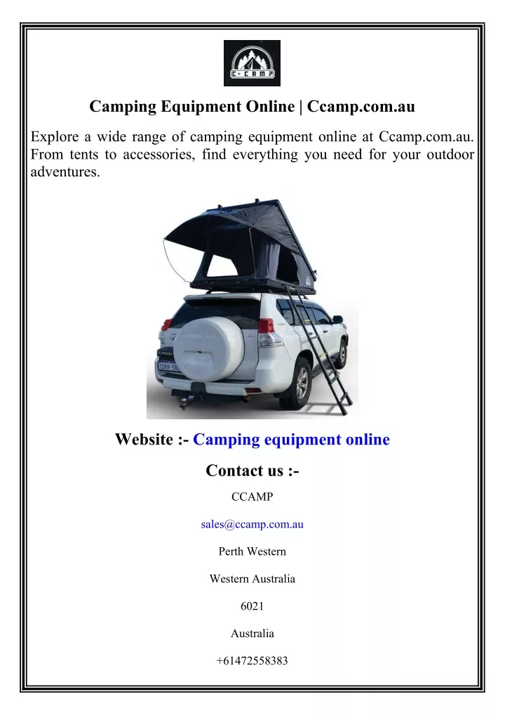 camping equipment online ccamp com au