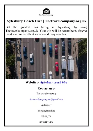 Aylesbury Coach Hire Thetravelcompany.org.uk