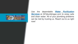 Water Purification Services  247plumbingaz.com