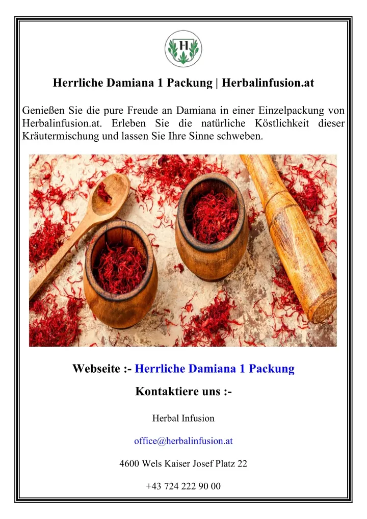 herrliche damiana 1 packung herbalinfusion at