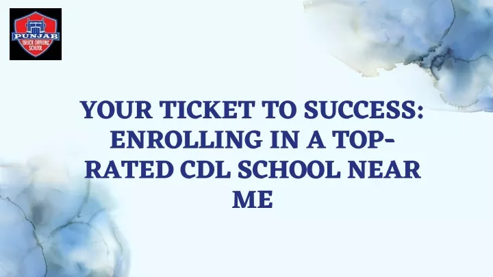 your ticket to success enrolling in a top rated
