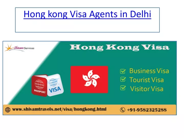 hong kong visa agents in delhi