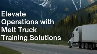 Professional Training for Truck Operators