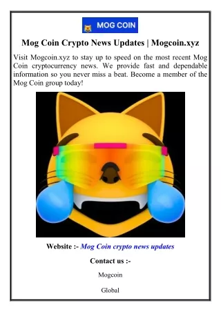 mog coin crypto news updates mogcoin xyz