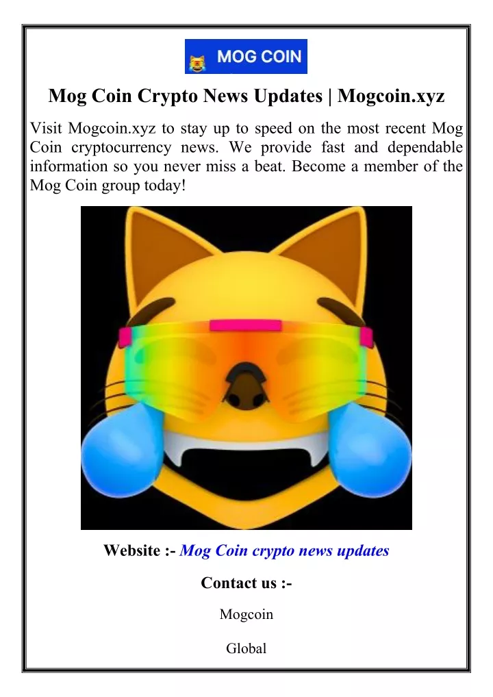 mog coin crypto news updates mogcoin xyz