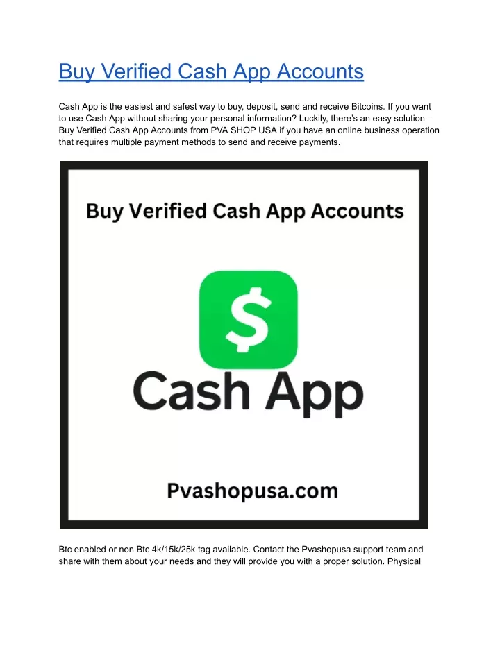 buy verified cash app accounts