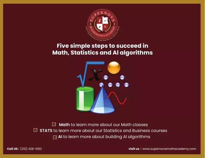five simple steps to succeed in math statistics