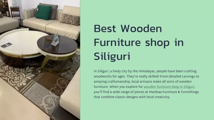 best wooden furniture shop in siliguri