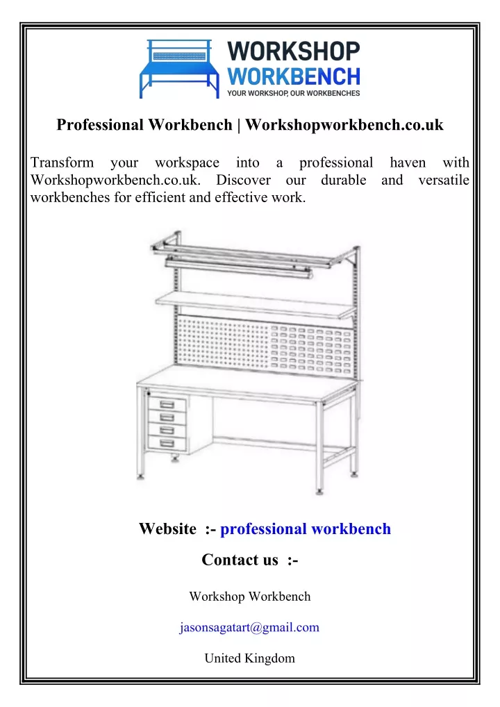 professional workbench workshopworkbench co uk