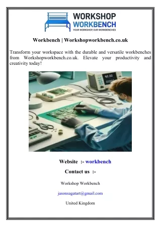 workbench workshopworkbench co uk