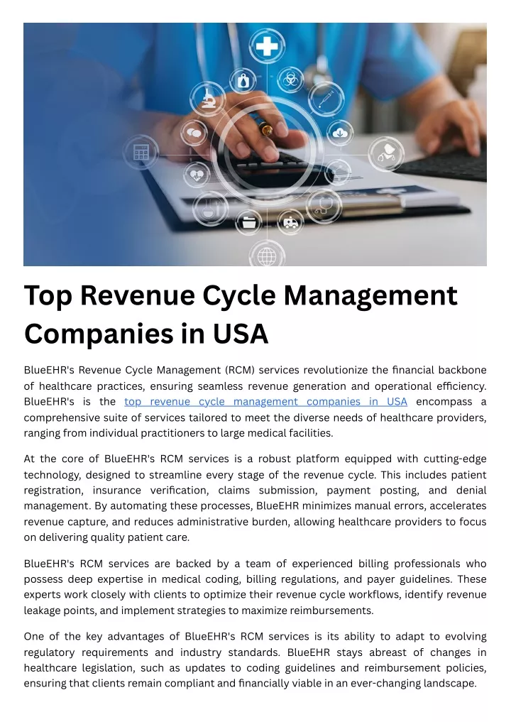 top revenue cycle management companies in usa