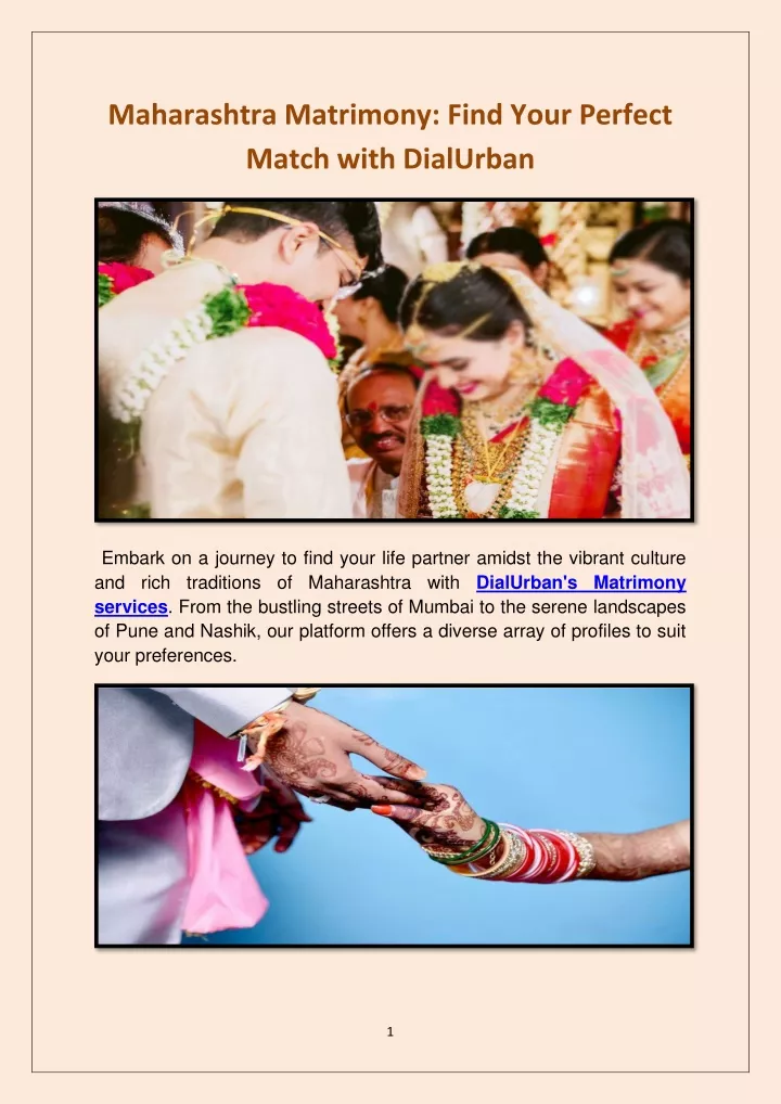 maharashtra matrimony find your perfect match