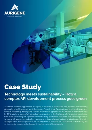 Case Study on Technology Meets Sustainability | Complex API Development | Aurige