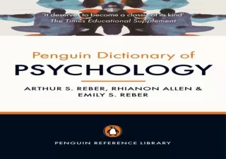 READ [PDF]  The Penguin Dictionary of Psychology: Fourth Edition
