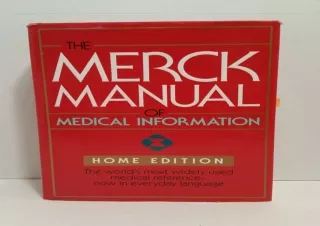 [PDF READ ONLINE] The Merck Manual of Medical Information: Home E