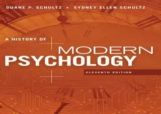 Read  [PDF]  A History of Modern Psychology (MindTap Course List)
