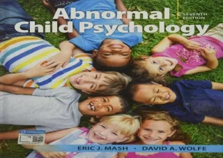 ⭐ DOWNLOAD/PDF ⚡ Abnormal Child Psychology