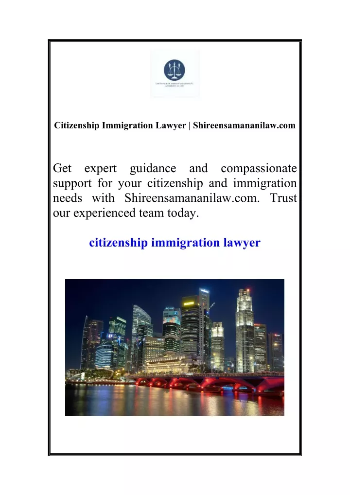 citizenship immigration lawyer shireensamananilaw