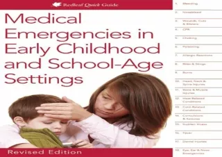 ❤ PDF/READ ⚡  Medical Emergencies in Early Childhood and School-A