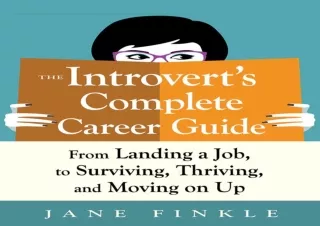 ⭐ DOWNLOAD/PDF ⚡ The Introvert's Complete Career Guide: From Land