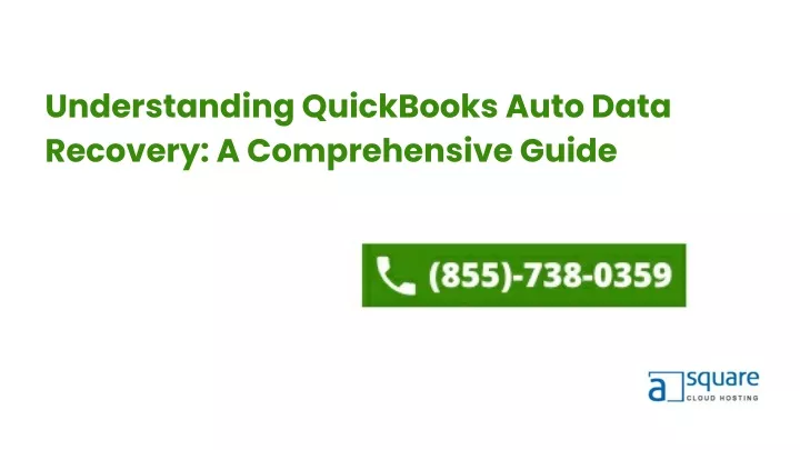 understanding quickbooks auto data recovery