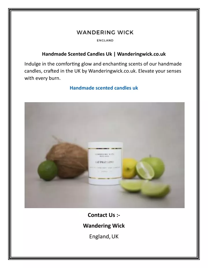 handmade scented candles uk wanderingwick co uk