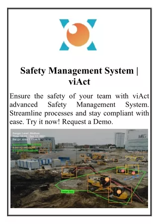 Safety Management System | viAct