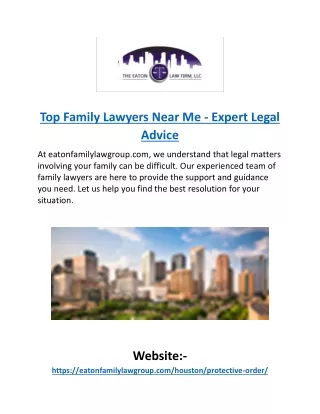 Top Family Lawyers Near Me - Expert Legal Advice