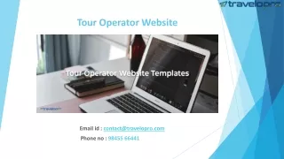 Tour Operator Website