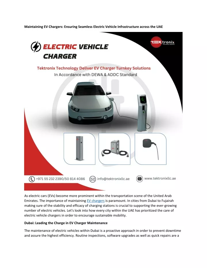 maintaining ev chargers ensuring seamless