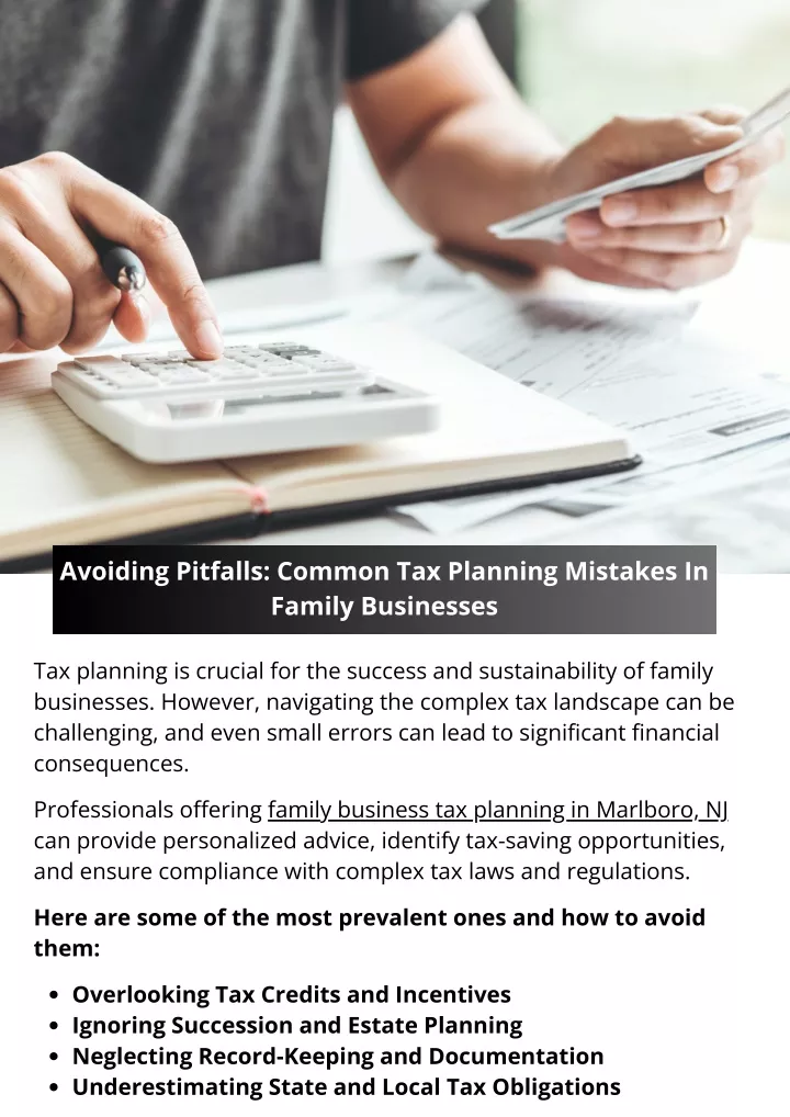 avoiding pitfalls common tax planning mistakes