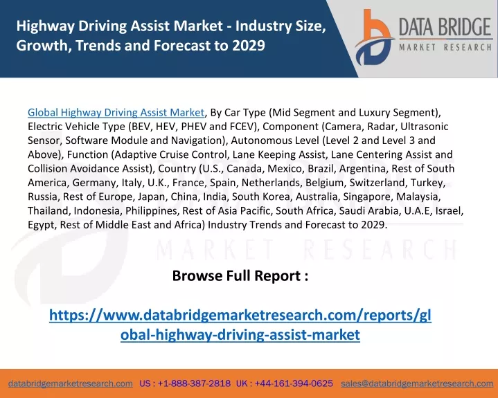 highway driving assist market industry size