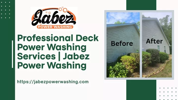 professional deck power washing services jabez