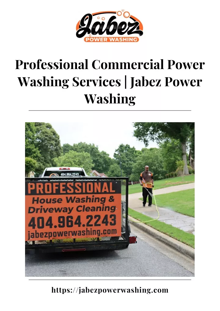 professional commercial power washing services