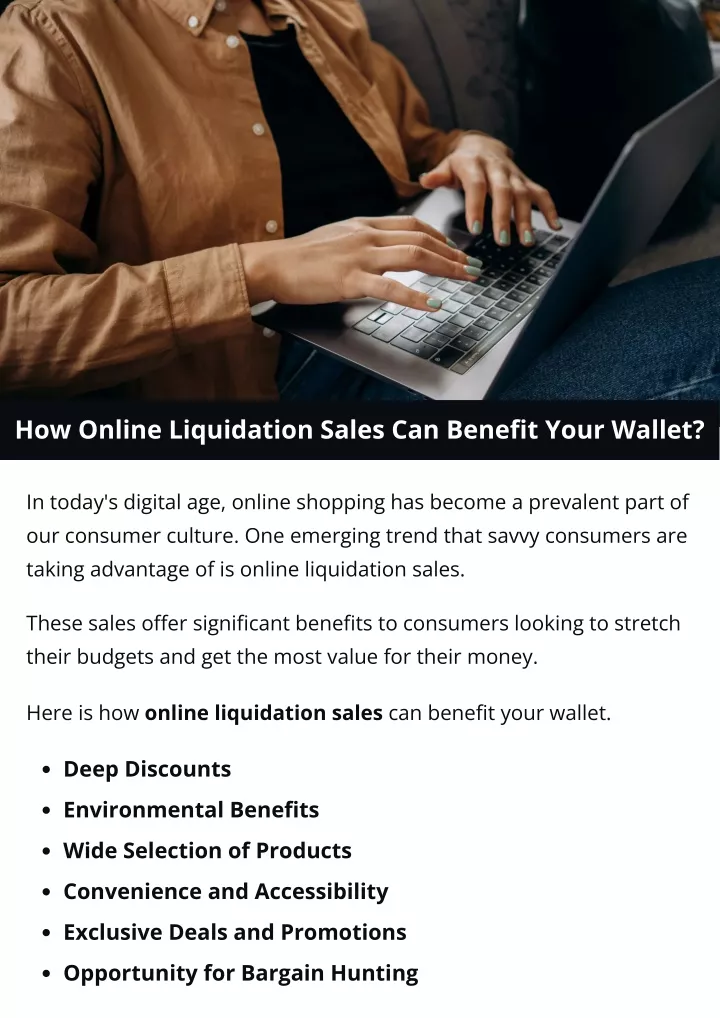 how online liquidation sales can benefit your