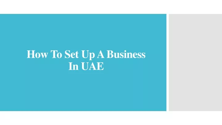 how to set up a business in uae