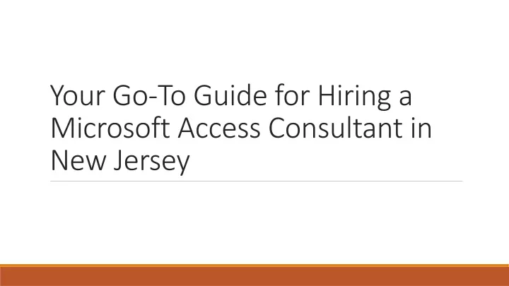 your go to guide for hiring a microsoft access
