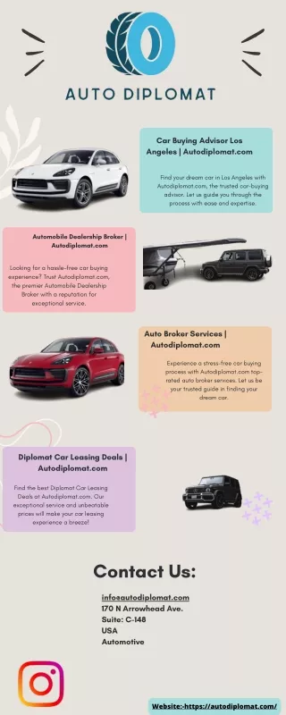 Car Buying Advisor Los Angeles | Autodiplomat.com