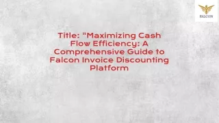 falcon invoice discounting in india