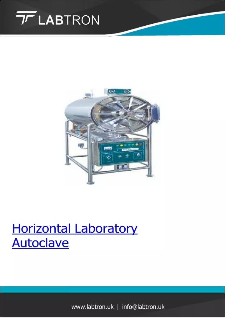 horizontal laboratory autoclave