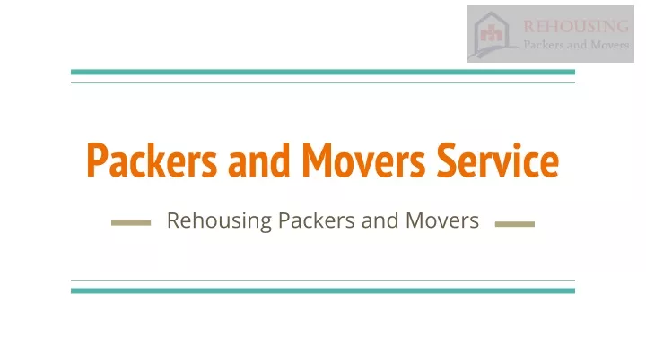 packers and movers service