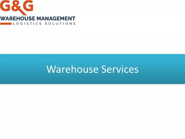 warehouse services