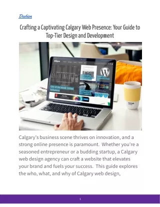 Crafting a Captivating Calgary Web Presence_ Your Guide to Top-Tier Design and Development