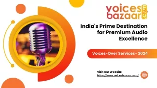 Professional Voice Over Services Provider Company in Mumbai, India