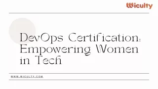 DevOps Certification Empowering Women in Tech (1)